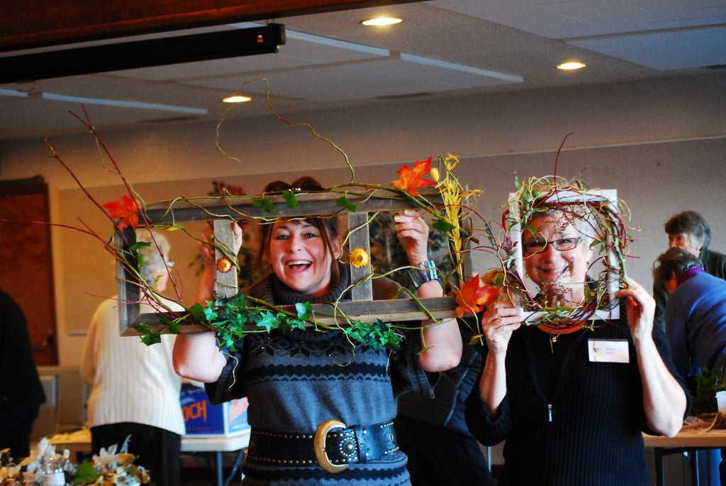 November 21, 2013 - Window Frame Wreath & Yule Log